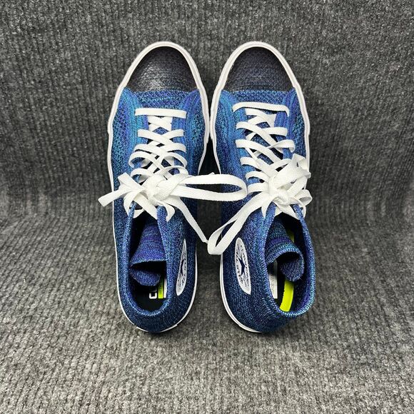 Converse Chuck Taylor All Star Flyknit Hi True Indigo Blue White Shoes Mens 11.5 main image 8